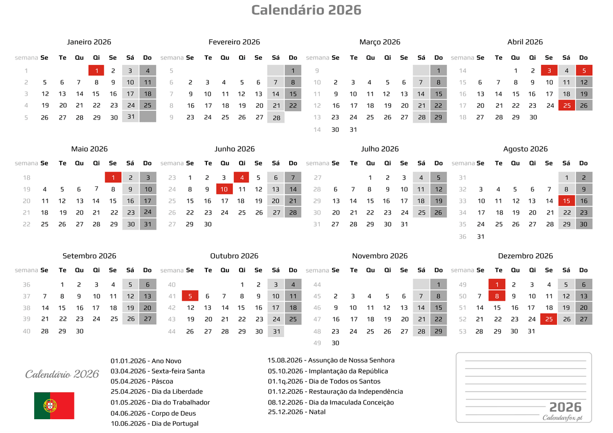 Calendar 2026 with UK Holidays